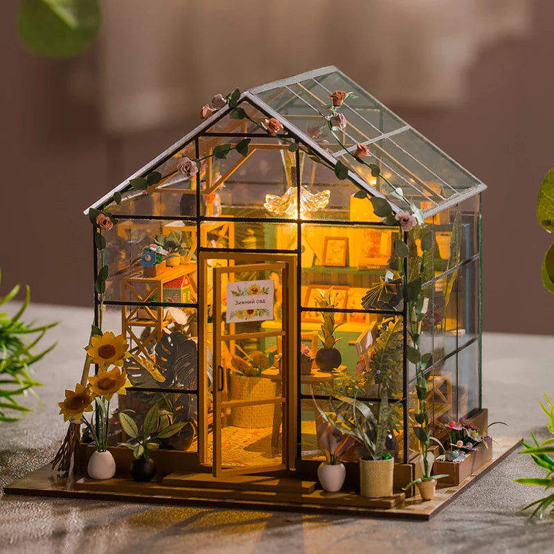 Mini DIY Flower Doll House Kit
