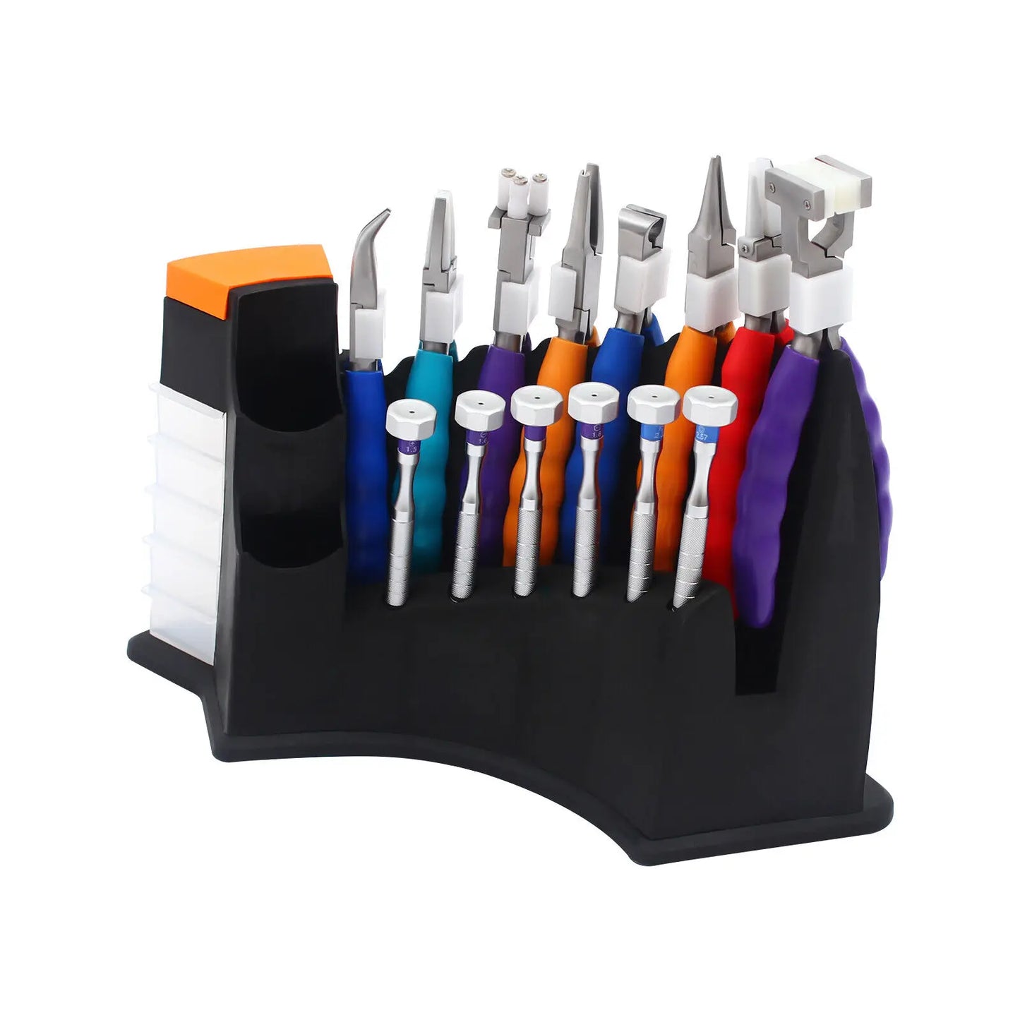 14pc Optical Eyeglass Repair Tool Kit, Optician Optical Tools Kit Eyeglasses Repair 6 Pcs Screwdrivers 8Pcs Pliers, Non-Slip Grip, for Eyeglass, Watch, Computer, Laptop, Phone