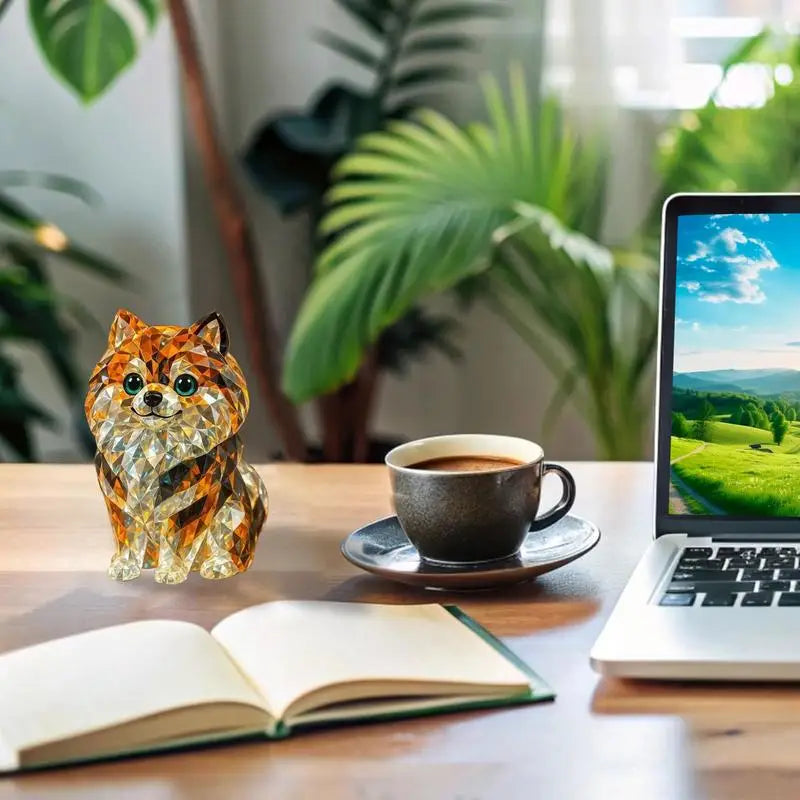 Crystal Animal Figurines Realistic Animal Holiday Collection Handcrafted Collectibles Portable Space-Saving Sculpture For Table