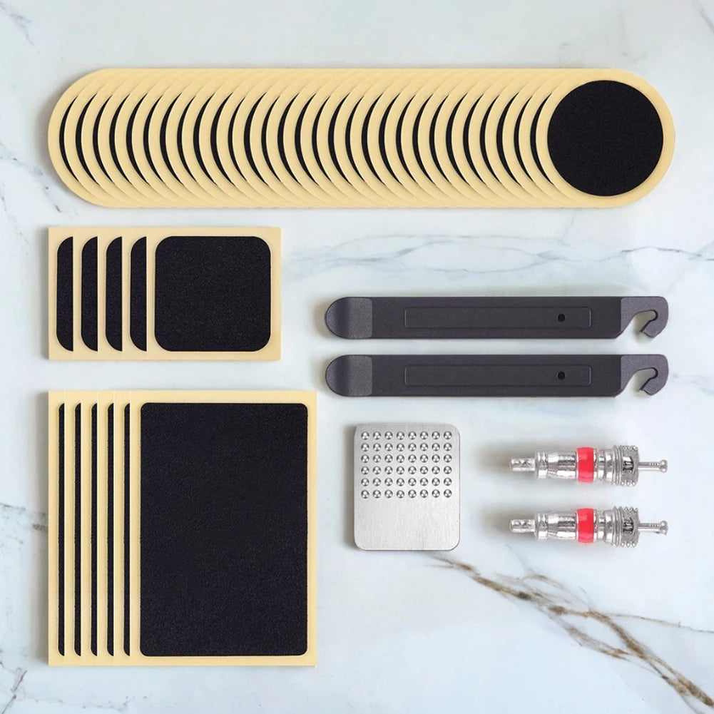 Bicycle Tire Repair Tool Glue Free Tire Patch Bike Flat Tire Repair Kit Rubber Puncture Patches Mountain Bike Accessories