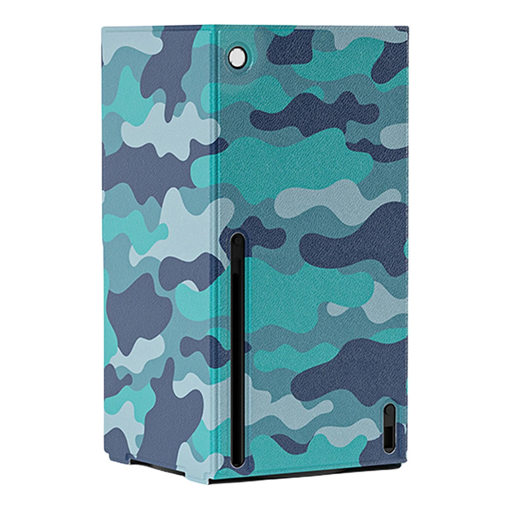 PU Protective Shell Dustproof Console Full Body Skin Magnetic Closure Protective Skin Cover for Xbox Series S X Game Console