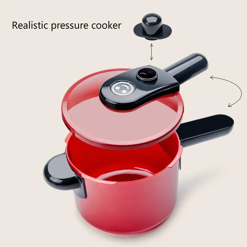 Set For Kids Kitchen Toys Girl Cooking Baby Cutting Fruit Cooking Kitchen Utensils Children's Simulation Education Pretend Play