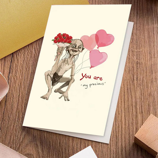 Valentine's Day Greeting Card with Envelope, Love You So Much Dachshund Design, Paper Card for Anyone, Romantic Gift for Husband