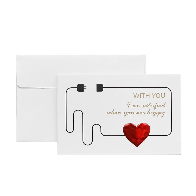 Love Postcard 3D Pop UP Greeting Cards Wedding Birthday Anniversary for Couples Wife Husband Handmade Valentines Day Gift