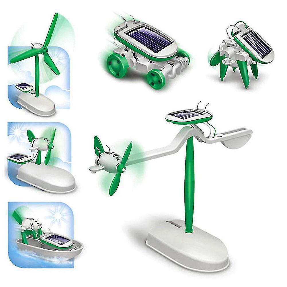 New Toys DIY 6 IN 1 Solar Powered Diy Robotic Kit Educational Electric Car Boys Gift Toy for Kids Educational Toys