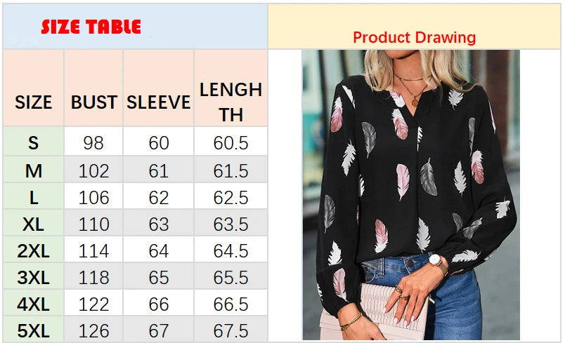 Feather Pattern Blouse