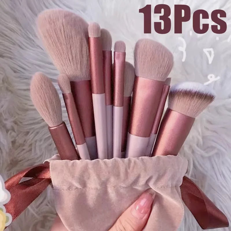 13pcs Makeup Brush Colour Set
