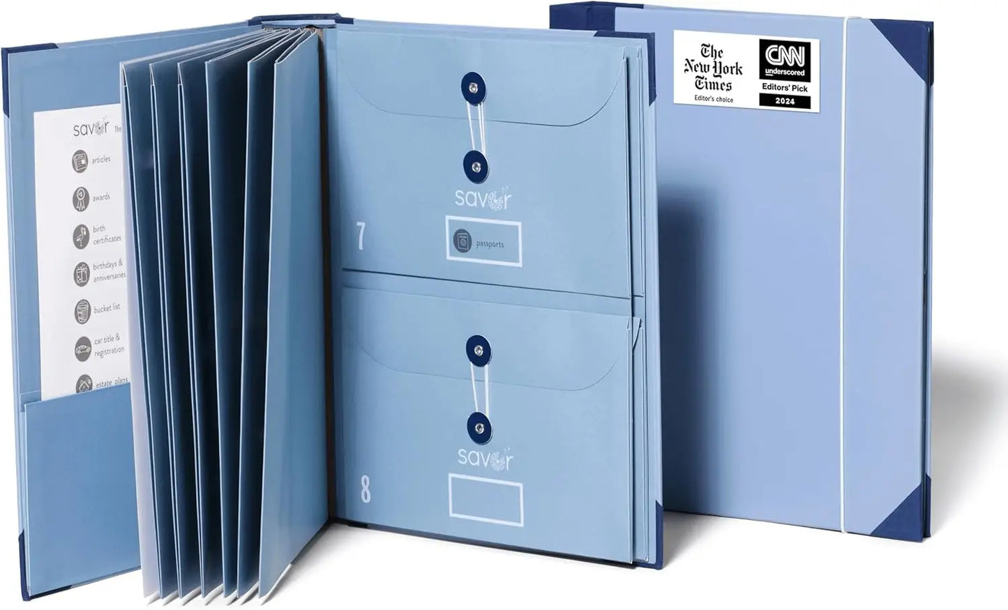 Multifunctional binder organizer,folio folders with label pockets,document organizer for personal,school and office file storage