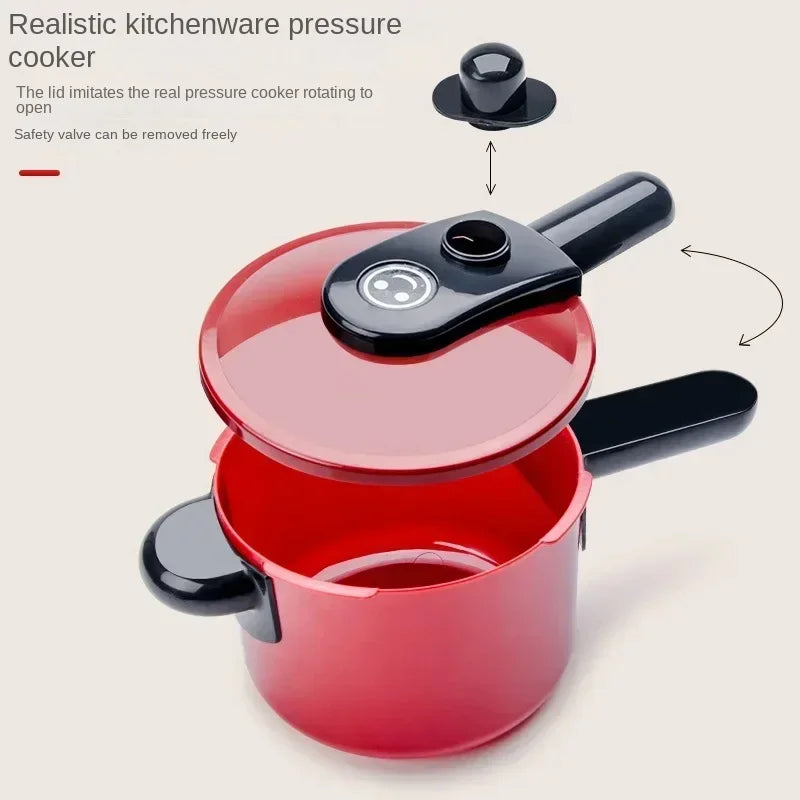 Cooking Kitchen Toys Set For Kids Girl Baby Cutting Fruit Cooking Kitchen Utensils Children's Simulation Education Pretend Play