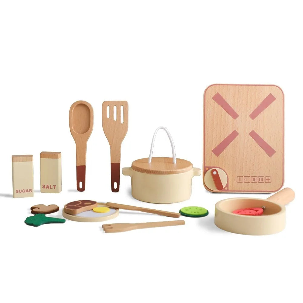 Children's Coffee Machine Kitchen Toys Wooden Montessori Toy Set Kids Cosplay Play House Early Education Educational Toys Gifts