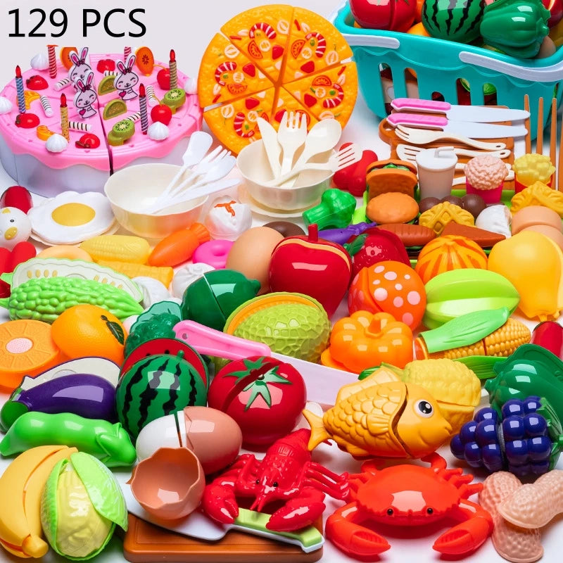 DIY Fruit Cutting Fruits And Vegetables Toys