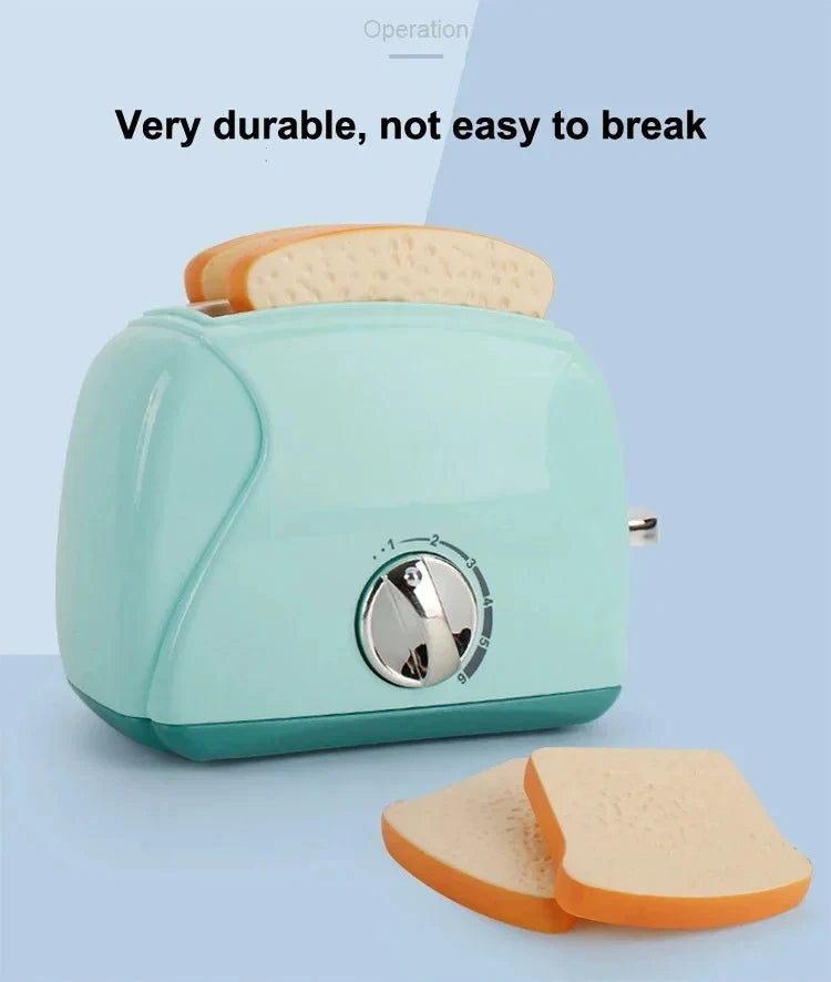 Kitchen Toys Set Kids Pretend Play Home Appliances Washing Machine Toaster Microwave Juicer Egg Cooker Girls Boys Play House Toy