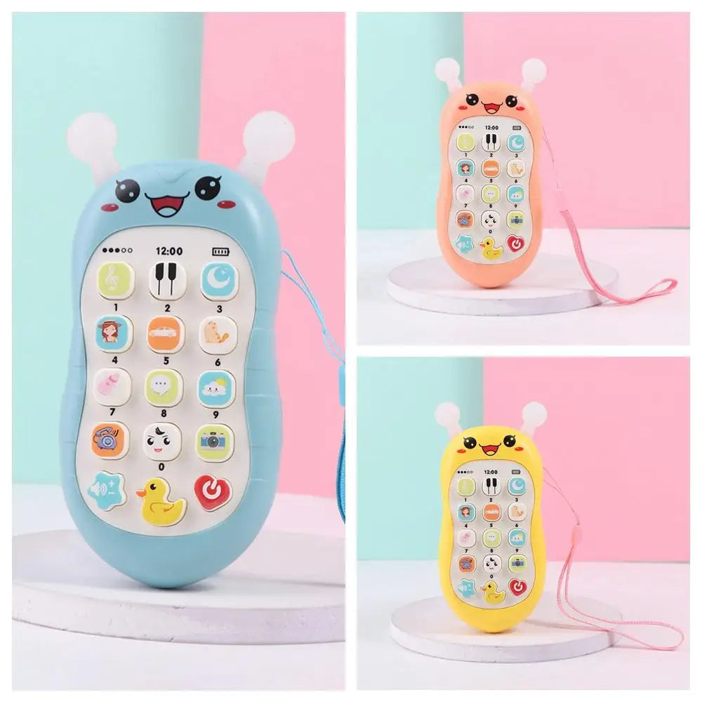 Simulation Phone Electronic Baby Cell Phone Toy Electronic Voice Toy Phones Musical Toys Silicone Safe
