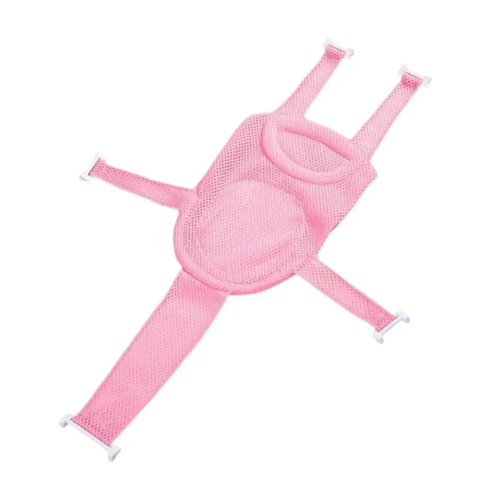 Baby Bath Net Mat Children Newborn Adjustable Bathtub Pillow Seat Cushion Cross-shaped Anti-slip Bathtub Shower Cradle Bed Seat