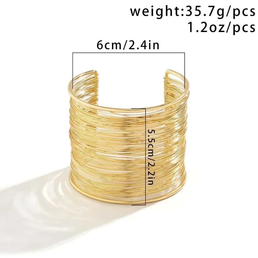 Hyperbolic Gold Plated Bangle