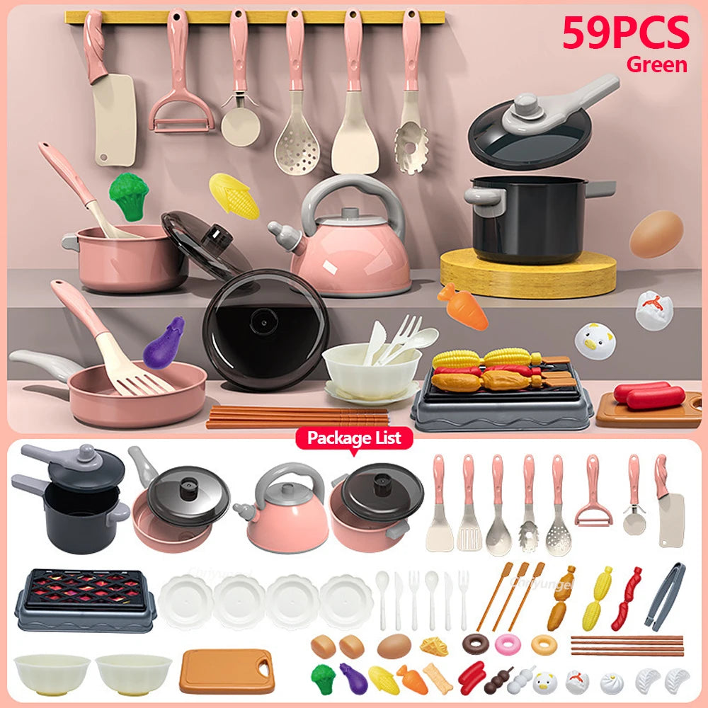 59pc Pretend Cooking Set