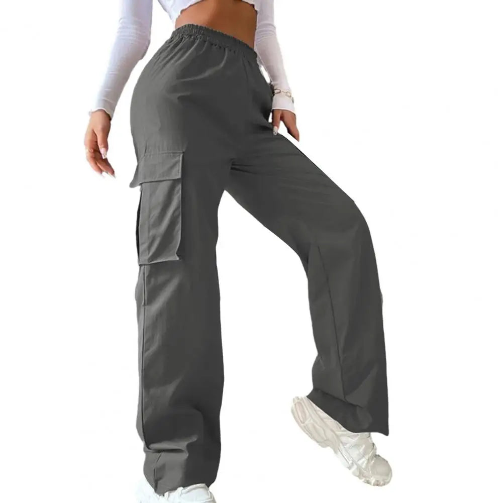 Women Cargo Trousers Korean Streetwear Casual Joggers