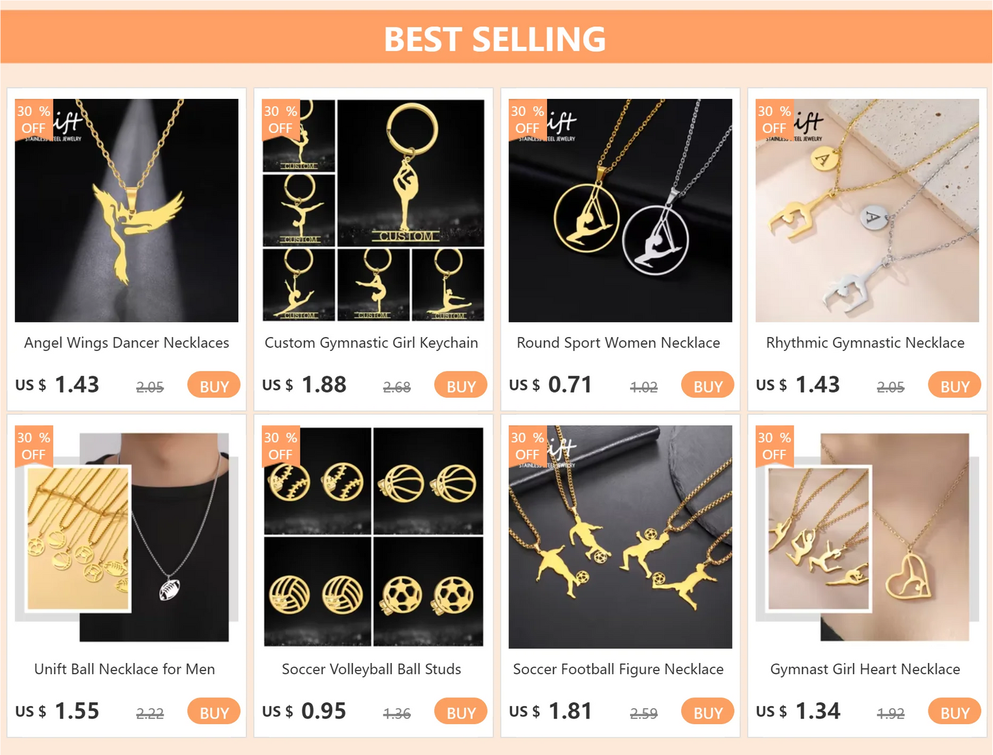 Rhythmic Gymnastics Necklace