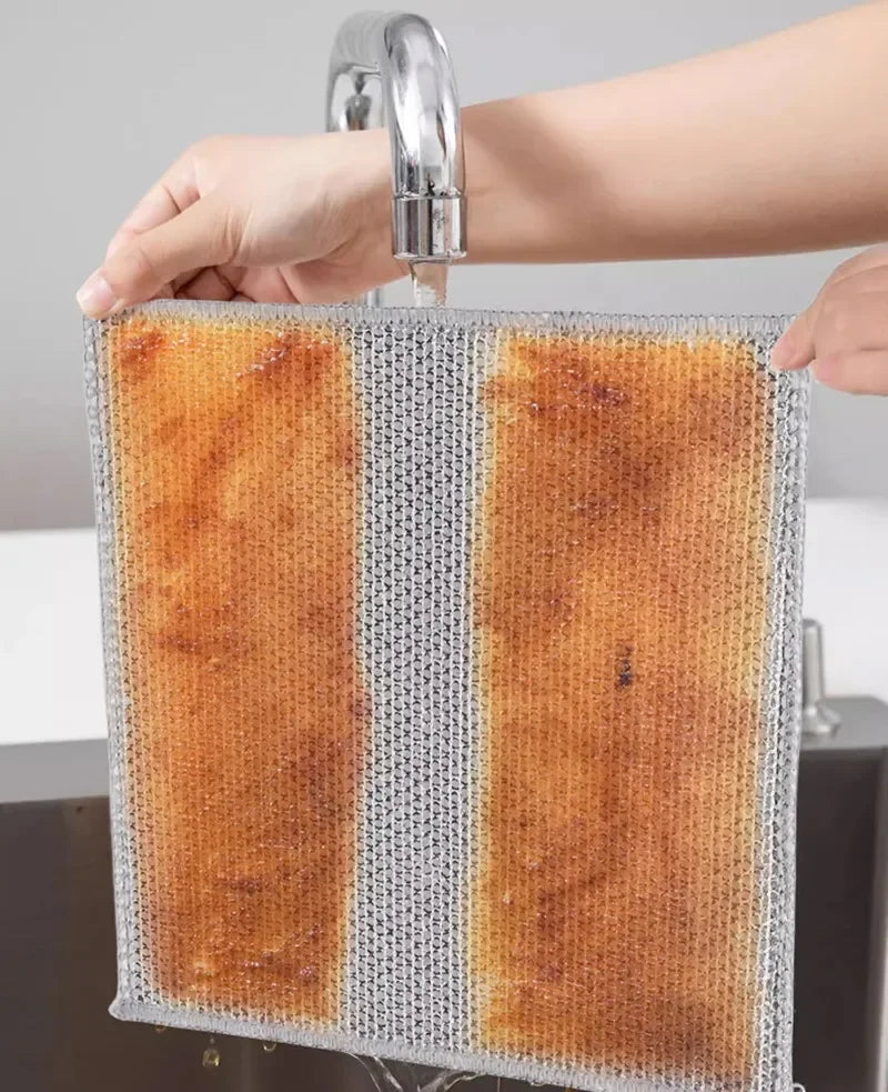 Thickened Steel Wire Cleaning Non-Scratch Cloth
