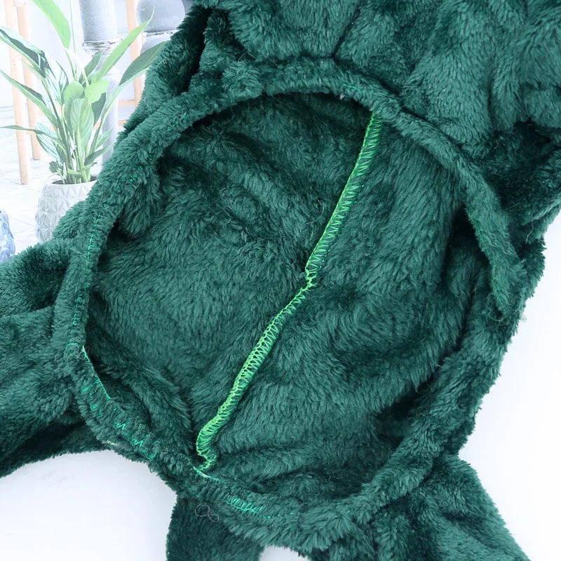 Dinosaur Dog Fleece Pet Jumpsuit