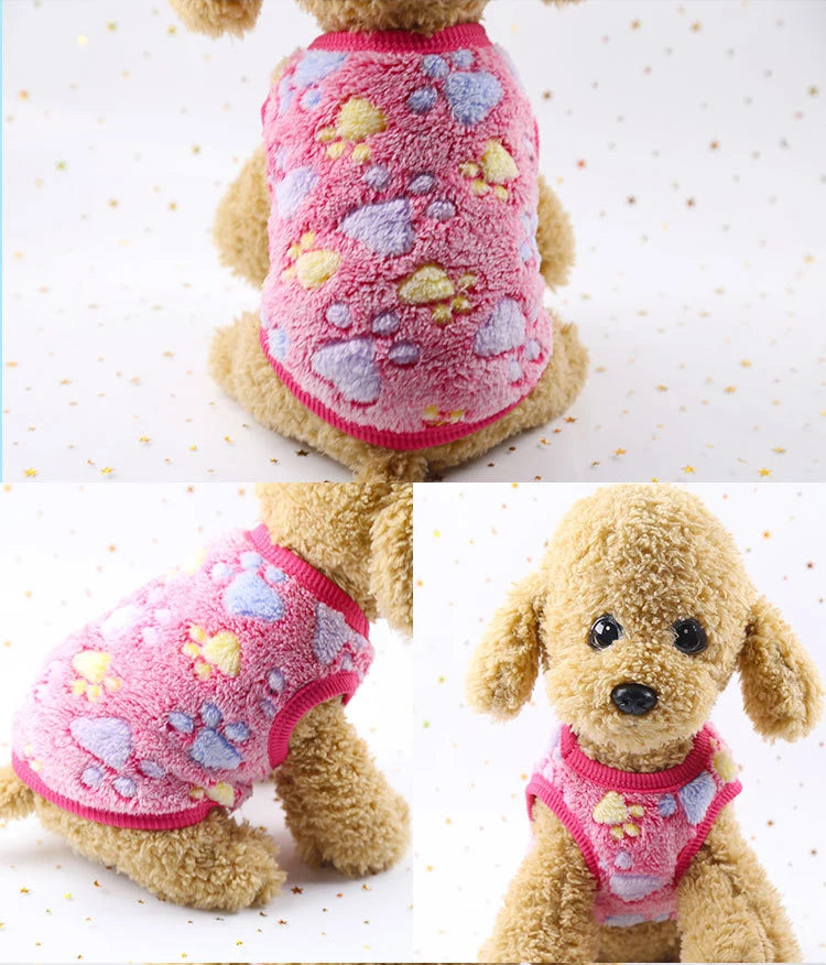 Cute Fleece Dog Winter Coat