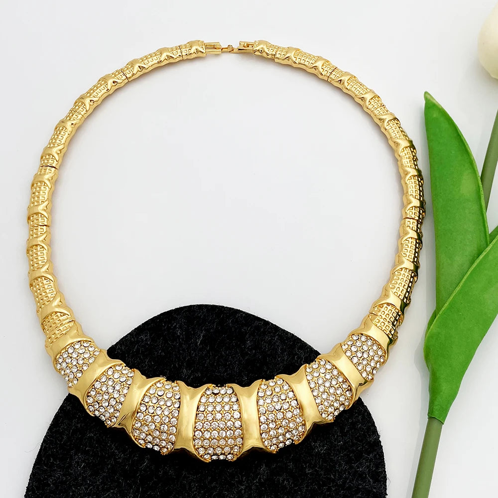 18K Gold Plated Dubai Jewelry Set