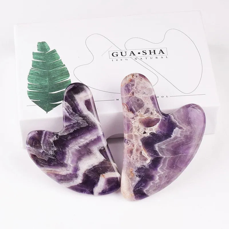 Crystal Jade Face Massager Stone Facial Massage Skincare Tool