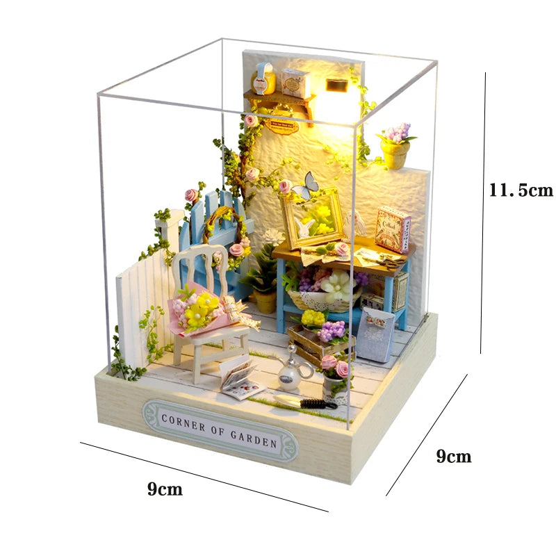 Mini DIY Flower Doll House Kit