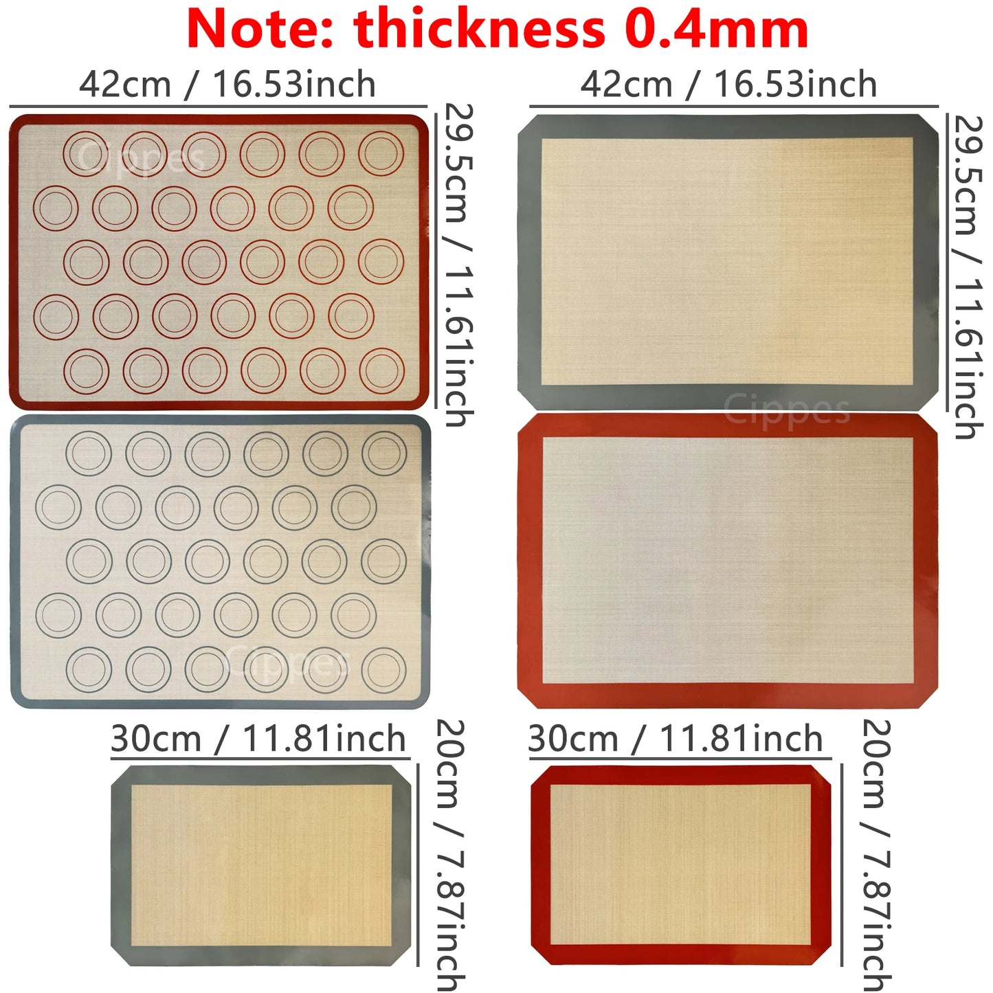 1pc Silicone Oven Baking Mat
