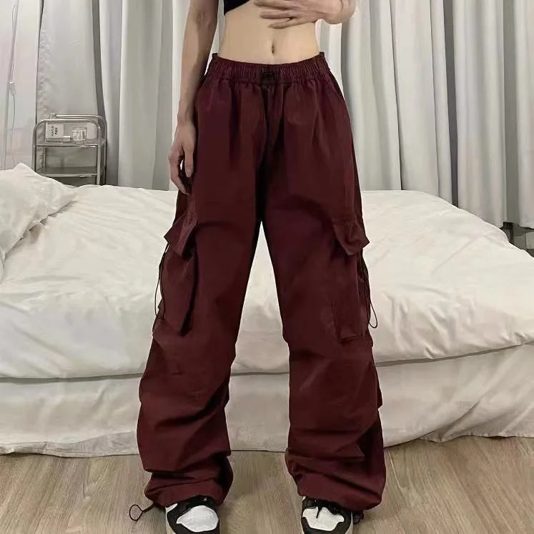 Plus-size Women's Pants Spring and Summer Hot-selling High-waist Versatile Straight-leg Side-pocket Comfortable Casual Pants