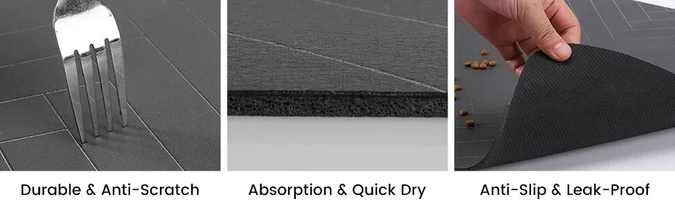 Pet Feeding Mat – Non-Spill, Non-Slip Waterproof Silicone Placemat for Cats & Dogs