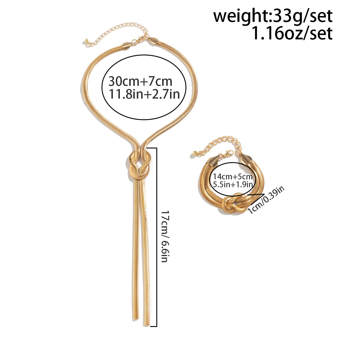 Ingemark 2Pc Snake Twisted Jewelry Accessories