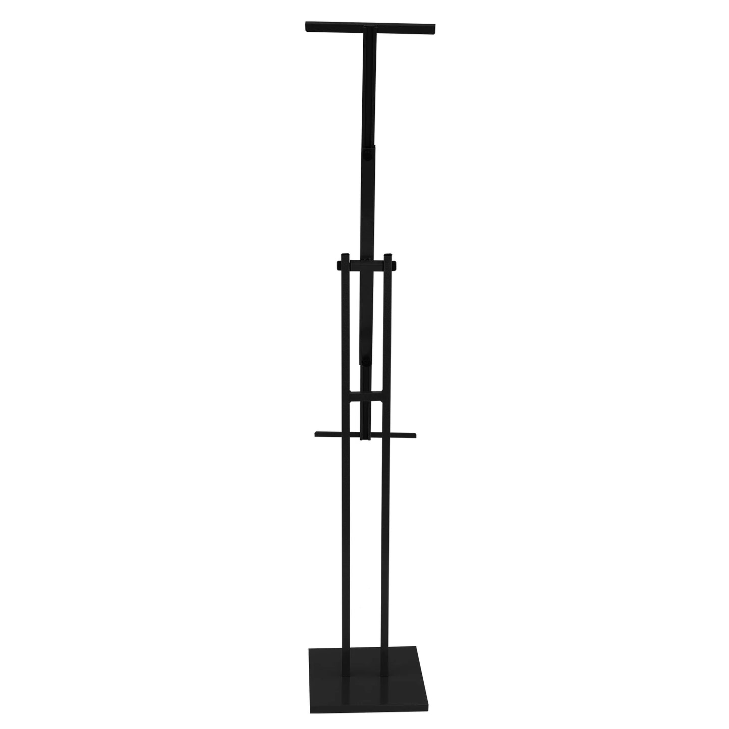 Sign Stand and Poster Frame, Adjustable Height 60-100cm, Iron and Stainless Steel, Floor Standing with Secure U-Shaped Groove