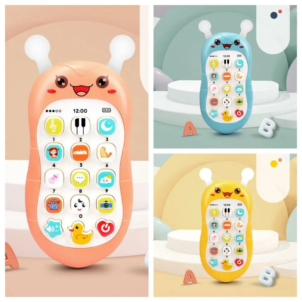 Simulation Phone Electronic Baby Cell Phone Toy Electronic Voice Toy Phones Musical Toys Silicone Safe