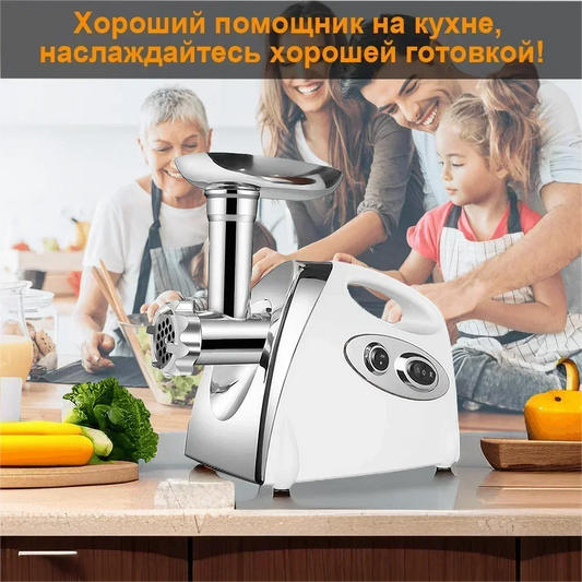 Electric Meat Grinder Powerful Heavy Duty Meat Mincer filler Sausage Grinder Stainless Steel Food Processor Sausage Stuffer