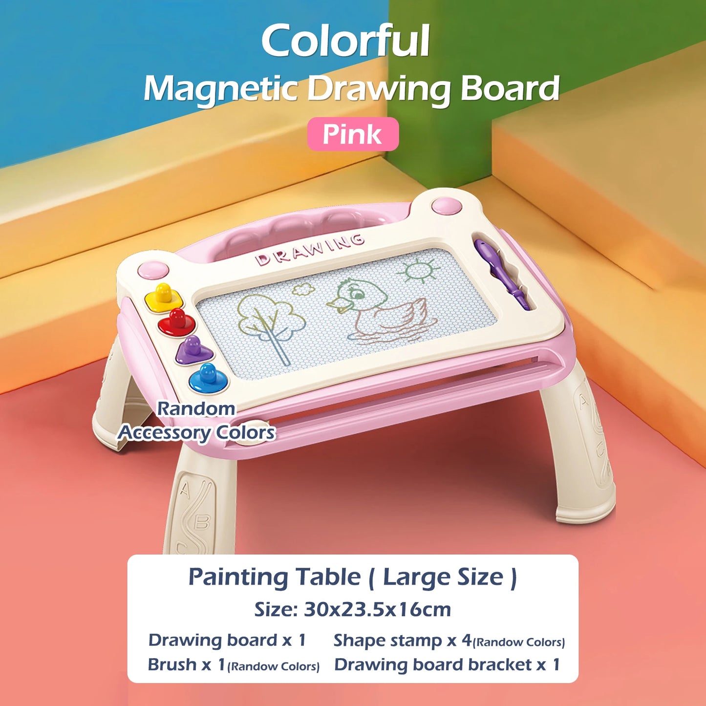 Children’s Magnetic Drawing Board – Color Writing and Graffiti Art Toy for Boys and Girls