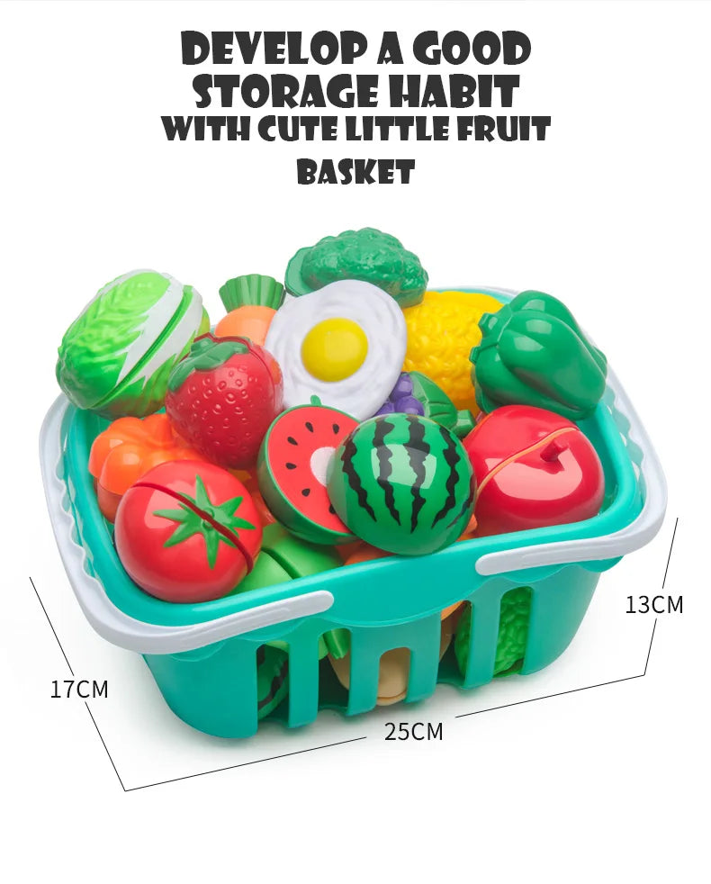 2pc Fruits and Vegetables Kitchen Play House Set