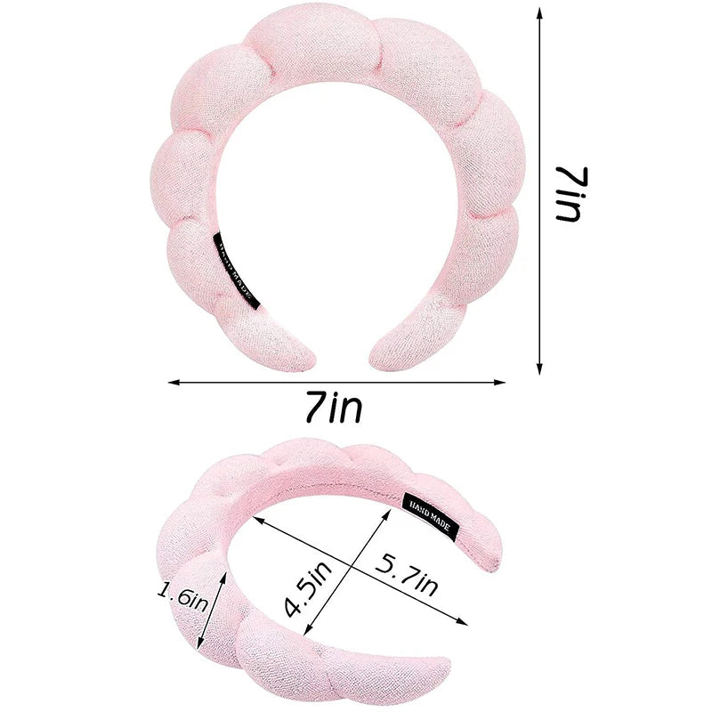 Multifunction Sponge Headband For Face Washing, Makeup Removal & Shower Hair Band