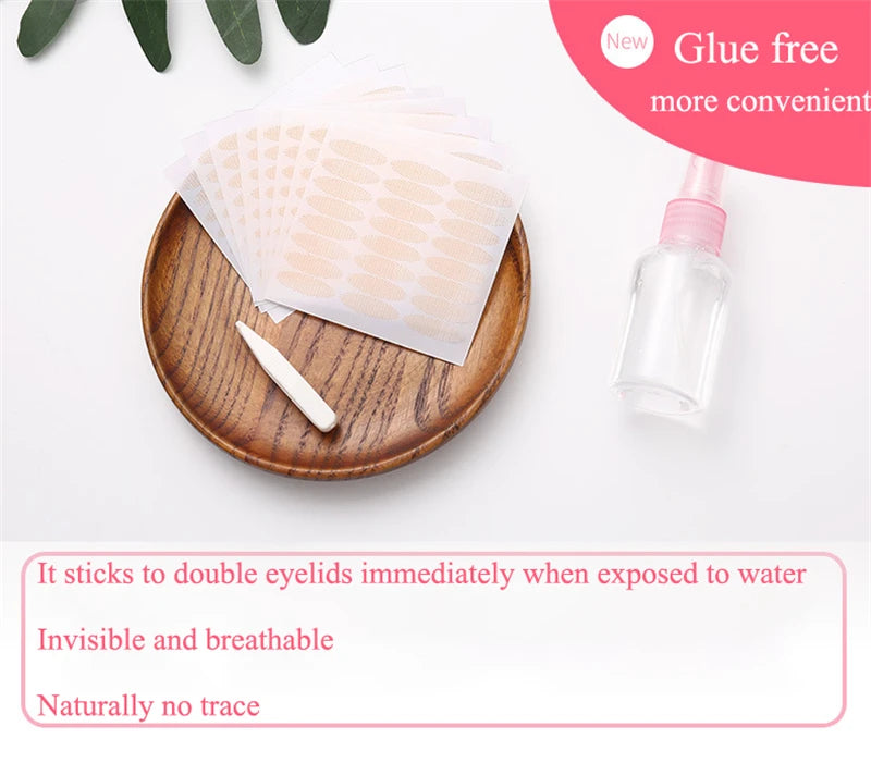 240pcs Lace Eyelid Stickers – Invisible Mesh Double Eyelid Tape for Eye Makeup and Beauty Tools