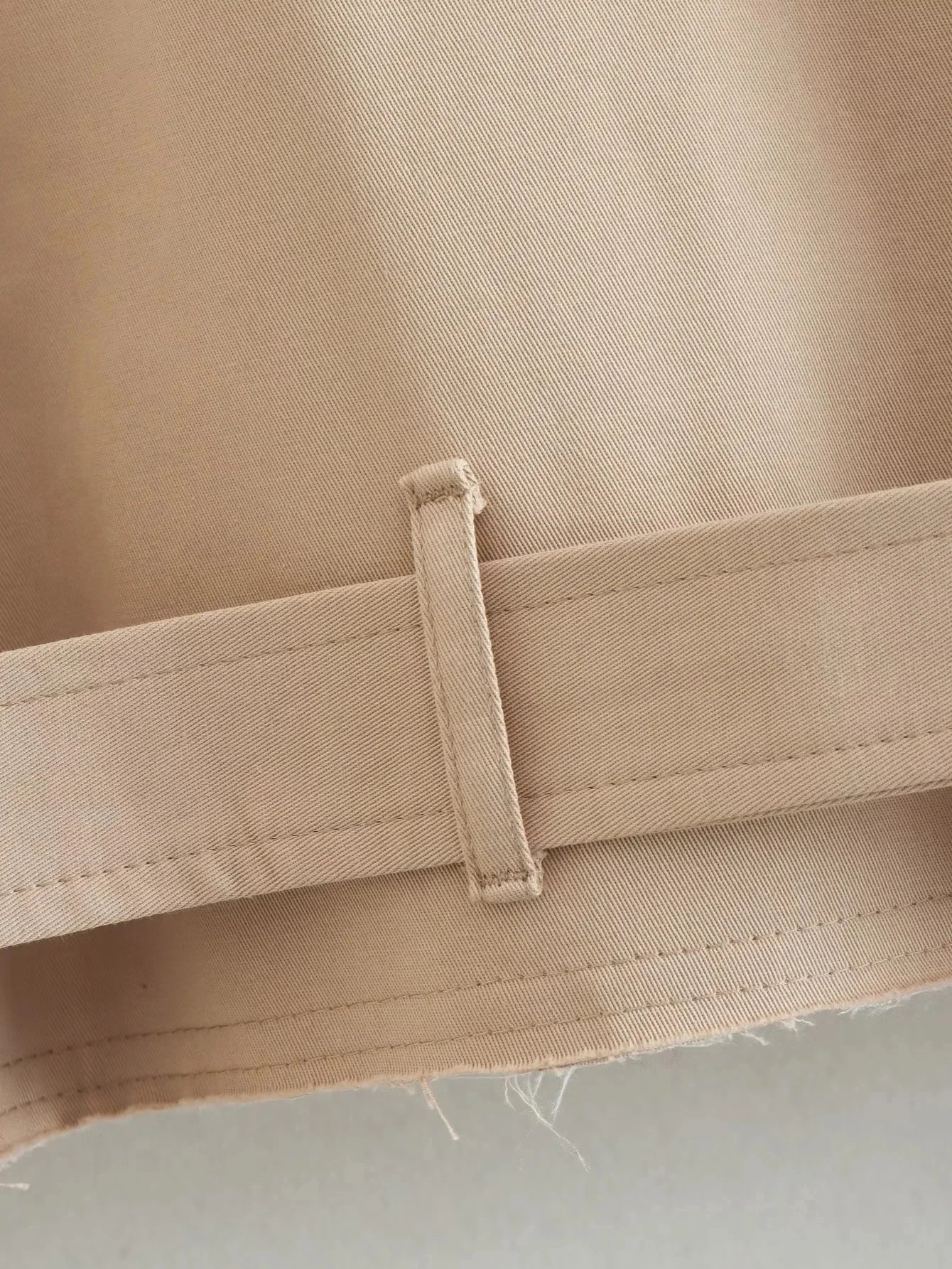 Belt Cropped Trench Coat