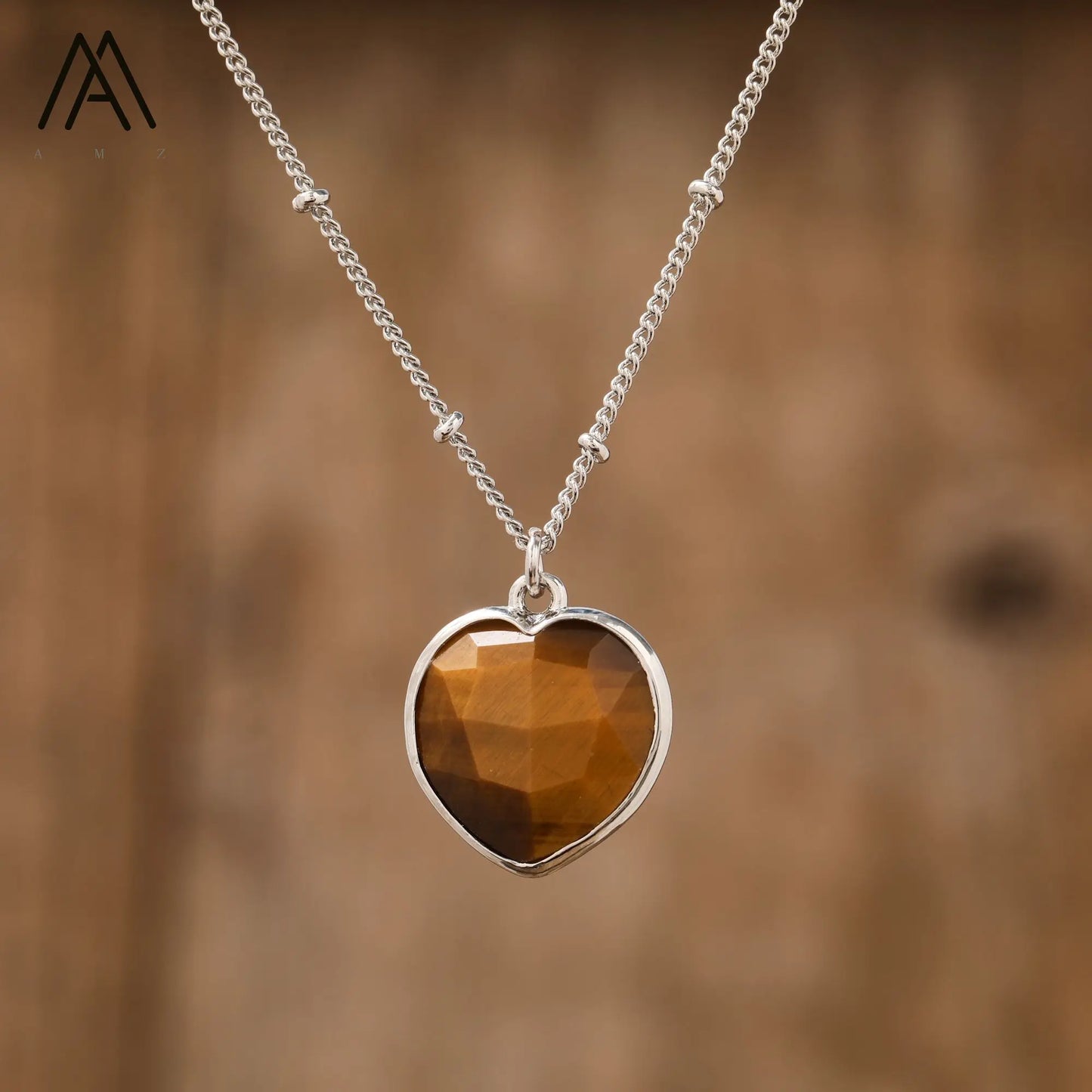 Natural Roses Quartz Heart Pendant Necklace For Women Elegant Romatic Gems Stone Necklace Jewelry Gifts Dropship