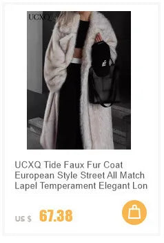Fur Coat European Style Lapel