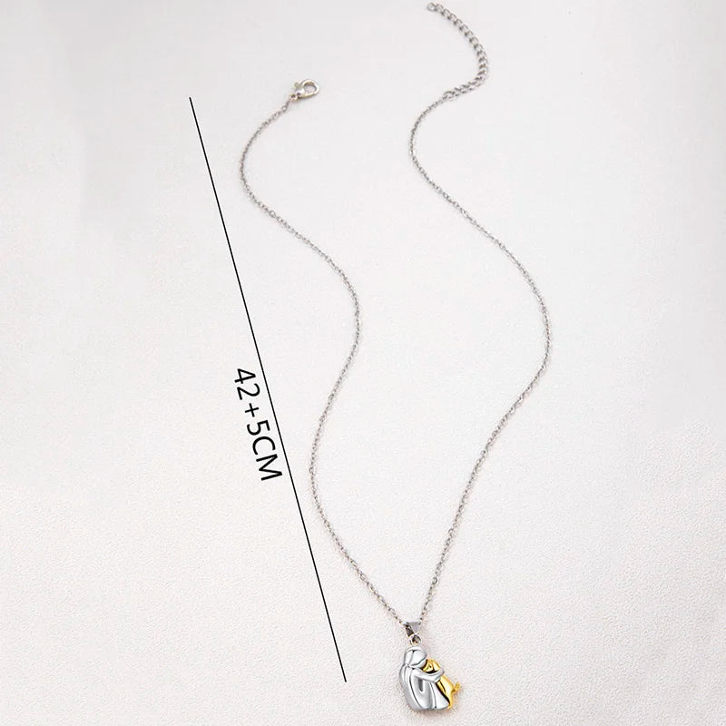 Women and Dog Shaped Necklace