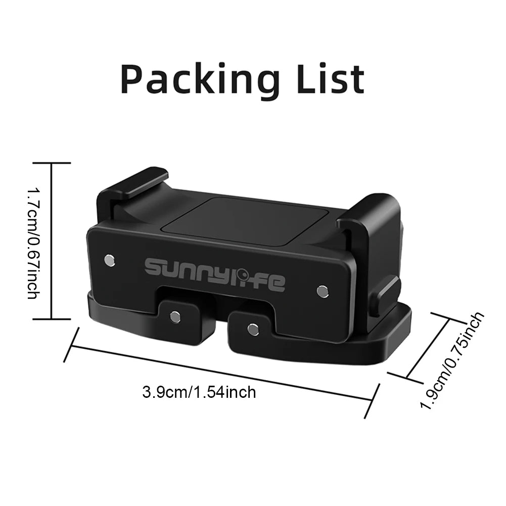 Quick Release Magnetic Mount Adapter 1/4 Screw Foldable Extension Bracket Tripod Adapter for DJI Osmo Pocket 3 Camera