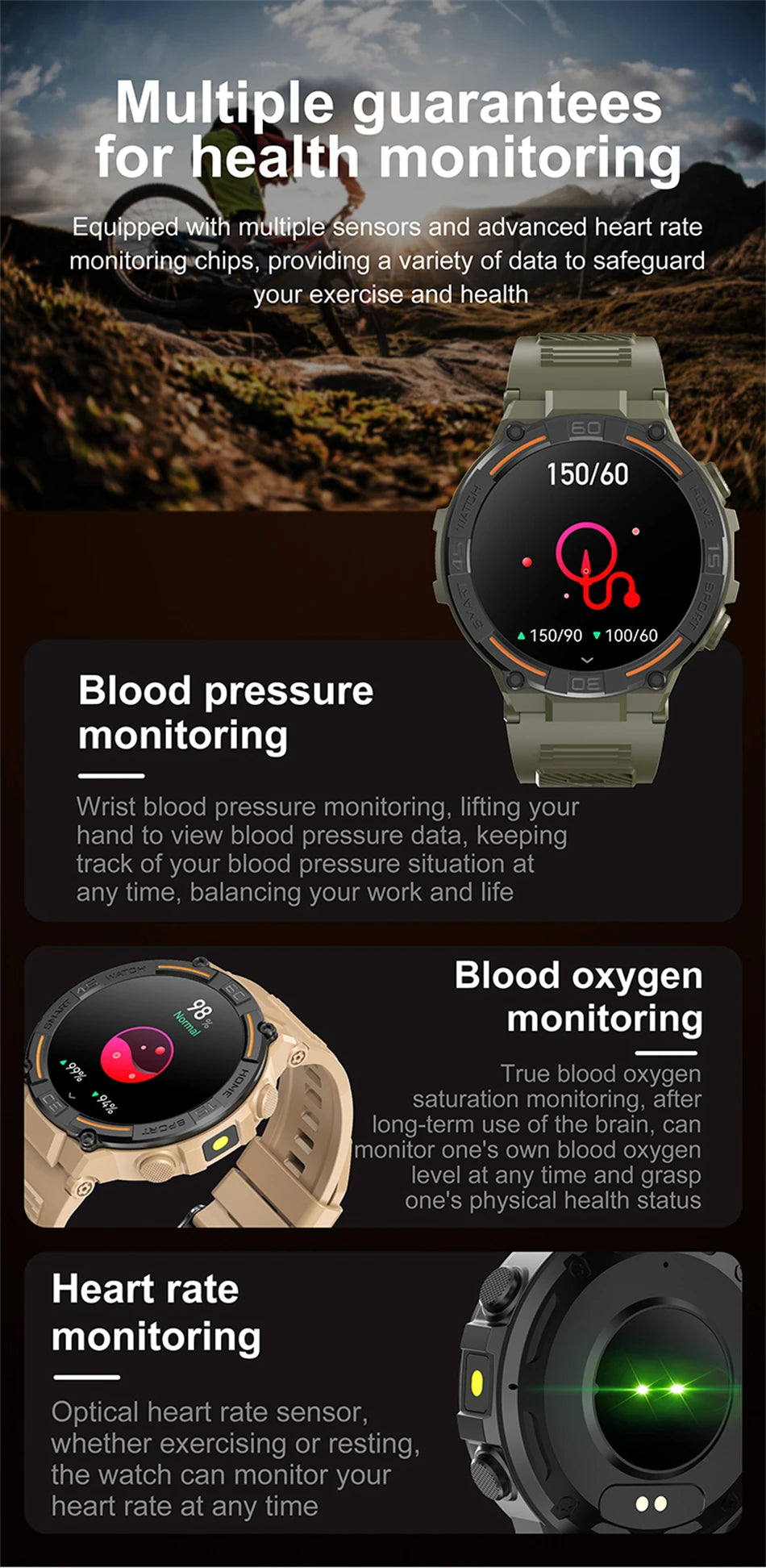 360 HD Smart Watch For Android IOS