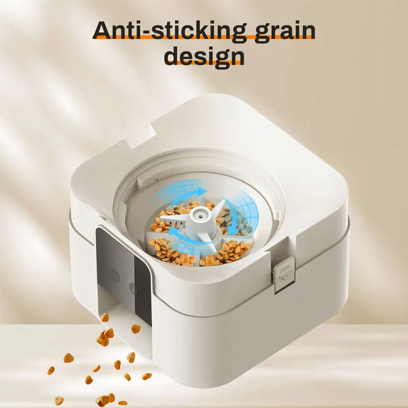 2L Pet Feeder Intelligent Automatic Pet Feeder Wifi Application Smart Dry Food Pet Cat Bowl Dog Bowl Home Pet Supplies