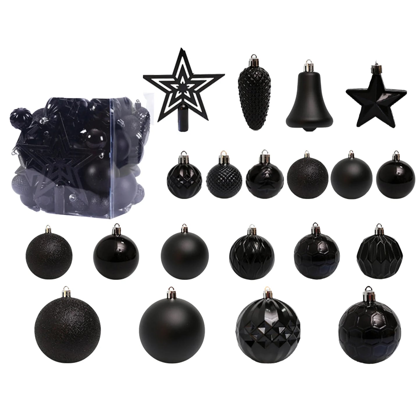 Christmas Tree Hanging Balls Decoration Easy to Hang Lightweight Durable Balls for Parties Weddings Office Buildings MIAO