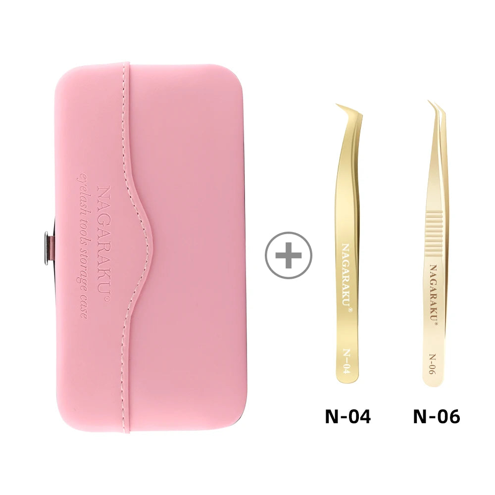 Makeup Eyelashes Tweezers Storage Container