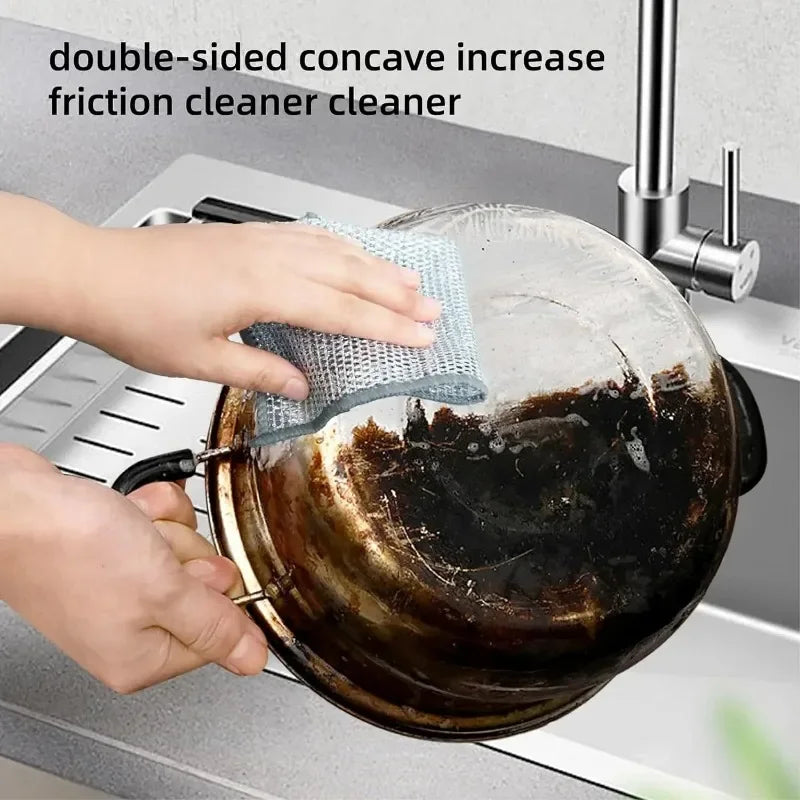 Thickened Steel Wire Cleaning Non-Scratch Cloth