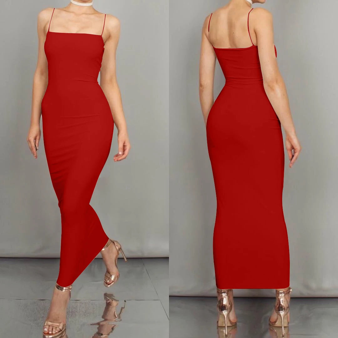 Women'Summer Long Sling Dress